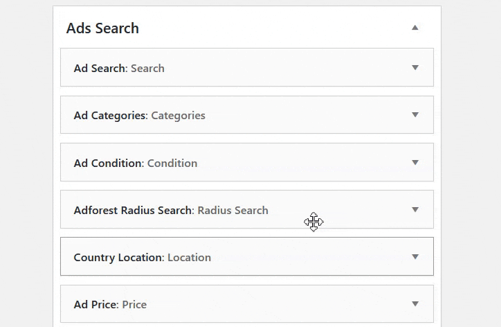 search widgets
