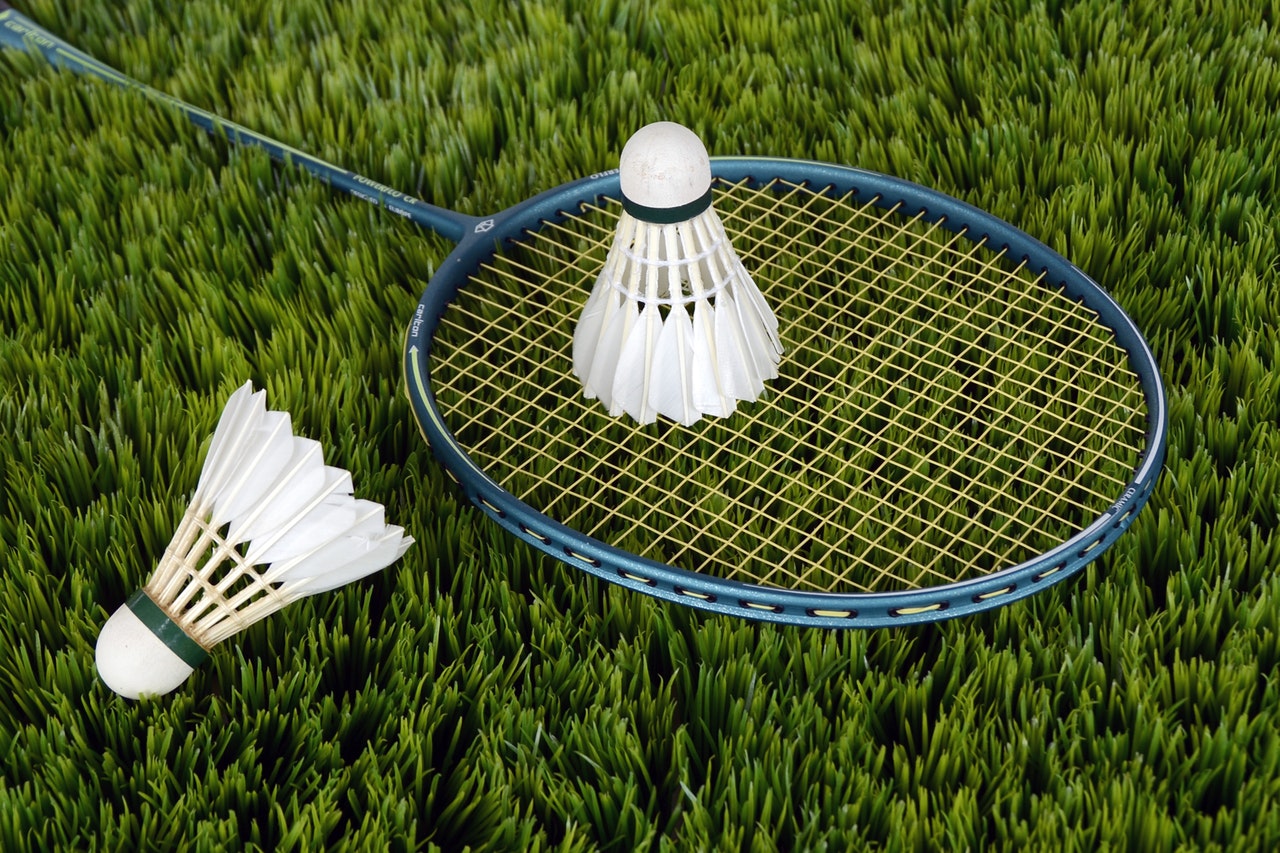 Blue Badminton Racket