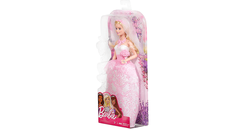 Barbie Bride Doll Pink Dress Veil